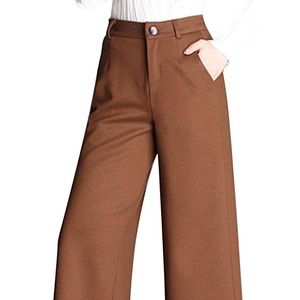 NWT Brown wool blend trousers